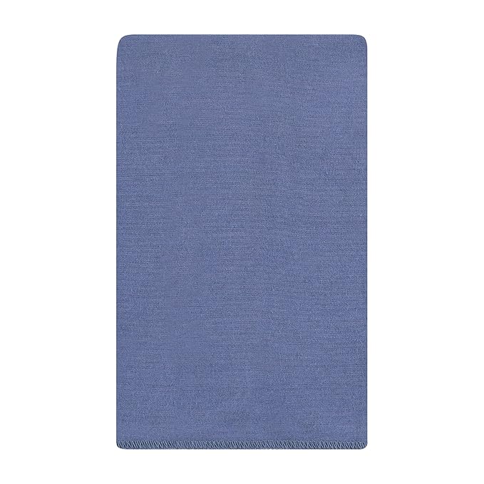 Hudson Baby Unisex Baby Cotton Flannel Burp Cloths 10-Pack, Blue Cosmos, One Size