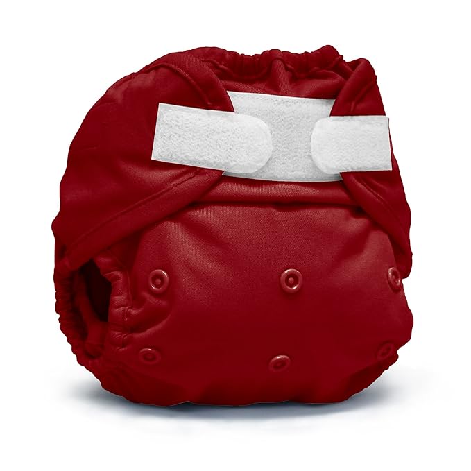 Kanga Care Rumparooz Double Leg Gusset Reusable Cloth Diaper Cover One Size Aplix Scarlet 6-35 lbs