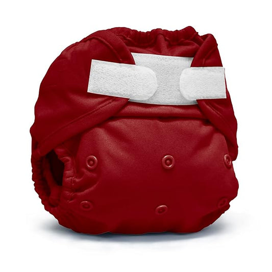 Kanga Care Rumparooz Double Leg Gusset Reusable Cloth Diaper Cover One Size Aplix Scarlet 6-35 lbs