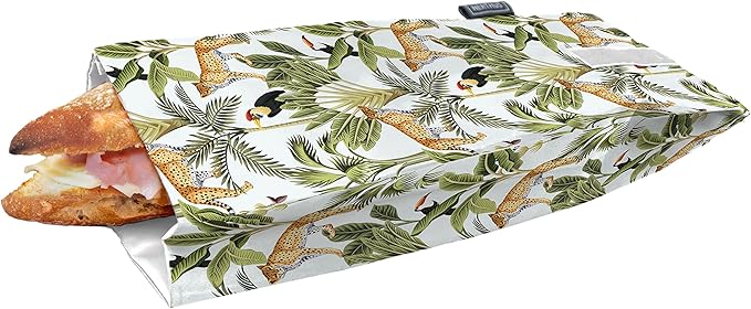 NERTHUS FIH 909 Reusable Snack Bag Jungle, Ecological, Adaptable, Easy to Clean and Washable
