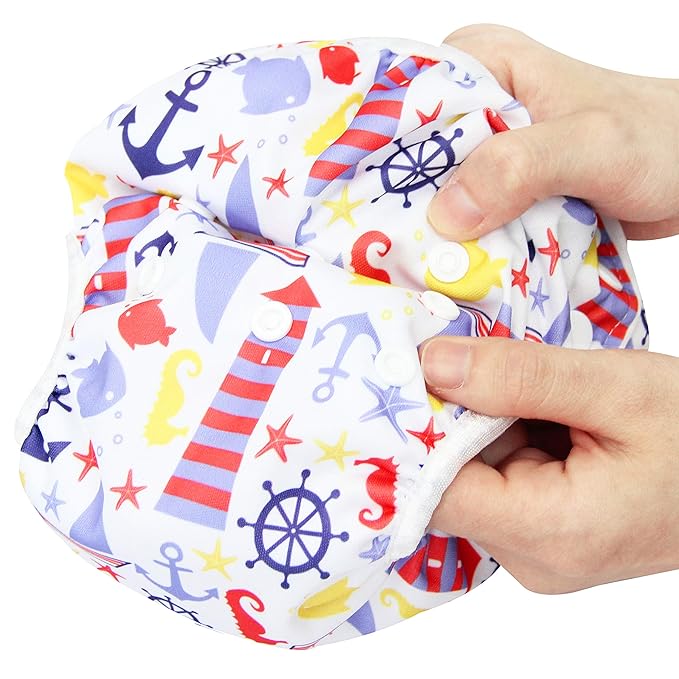Langsprit 3 Pack Swim Diaper for Baby & Toddle,Reuseable Washable Diaper Swim for Swimming Lesson & Baby Shower Gifts