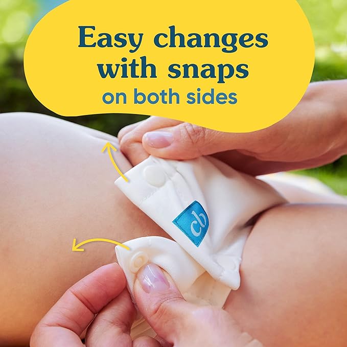 Charlie Banana Reusable Potty Training Underwear with Snaps, Designed to minimize Accidents, Cotton Bliss, Size XL (28-41 lbs)