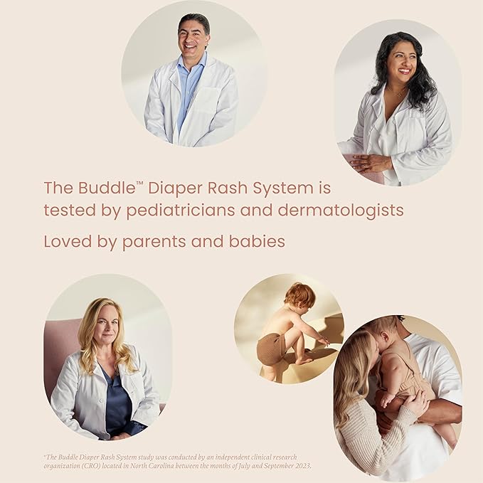 Buddle Bottom Buddy Diaper Cream & Wonder Wipes Kit, Zinc Oxide Cream to Protect Baby Skin from Diaper Rash, 4oz, 60 Wipes