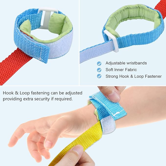 Children Walking Rope for Toddlers, Daycare & Classroom – 8 Kids + 2 Adult Handles – Toddler Safety Rope with Storage Bag for Field Trips, Class Trips, Preschool, Outdoor Walks & Fire Drills