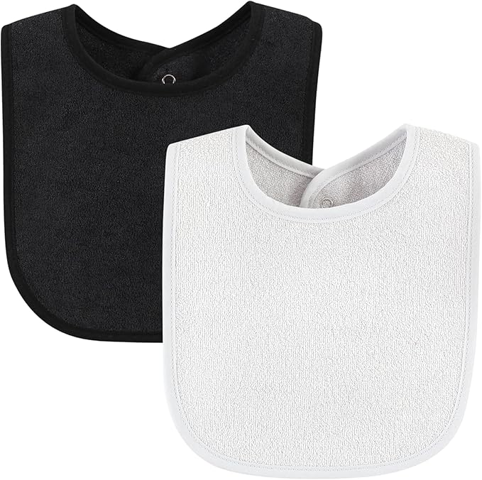 Hudson Baby Unisex Baby Drooler Bib With Waterproof Lining
