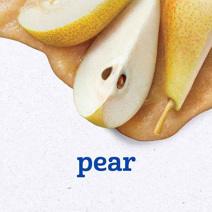 Gerber Stage 2 Baby Food, Pear Puree Tub, No Artificial Colors or Flavors, Baby Puree, 16-Pack