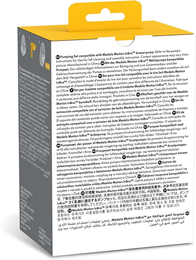 Medela Replacement Pumping Set, 2-Pack, Designed for Motion InBra Breast Pump