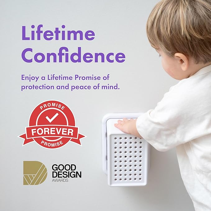 Large Outlet Cover Box for Outlet Covers Baby Proofing – Extra Large Baby Proof Outlet Cover Box for Bulky Plugs, Doorbell Transformers, Wide Adapters & Power Bricks