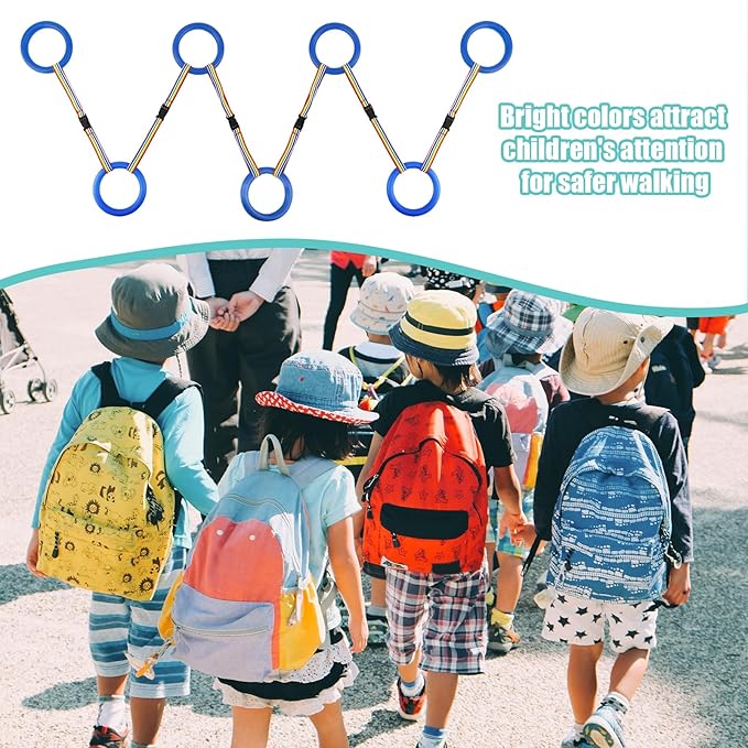 12pcs Toddlers Walking Ropes, Children Detachable Transition Rope Preschool Walking Rope Kids Walking Rope Line for Preschool Daycare Kindergarten Class School Kids Outdoor Supplies