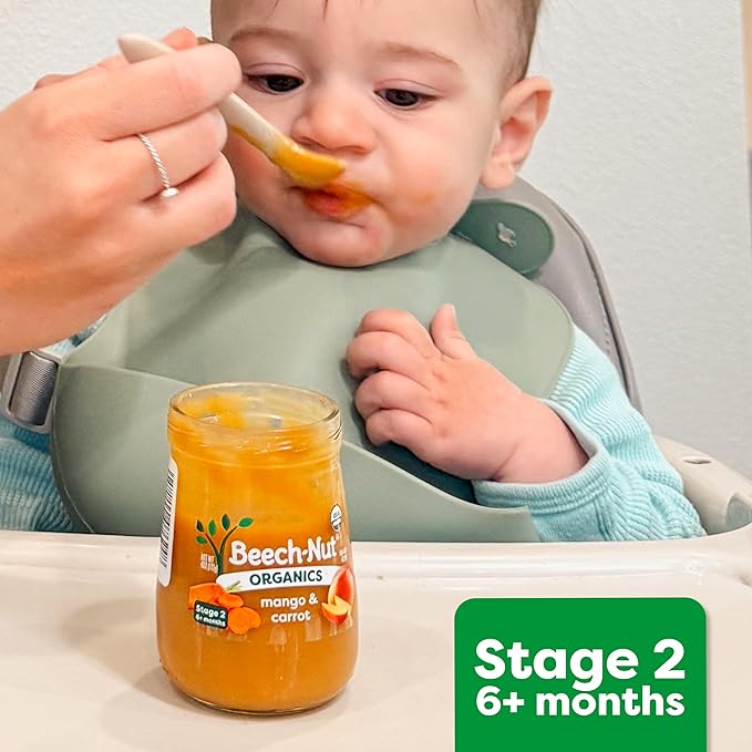 Beech-Nut Baby Food Pouches, Zucchini Spinach & Banana Veggie Puree Baby & Toddler Food, 3.5 oz (12 Pack)