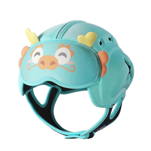 Mambobaby Baby Head Protector Helmet for Crawling and Walking, Breathable Soft Helmet, Ultra-Lightweight & Adjustable, Prevents Bumps Safety Helmet for Infants Toddlers 6-24 Months (Lucky Loong)