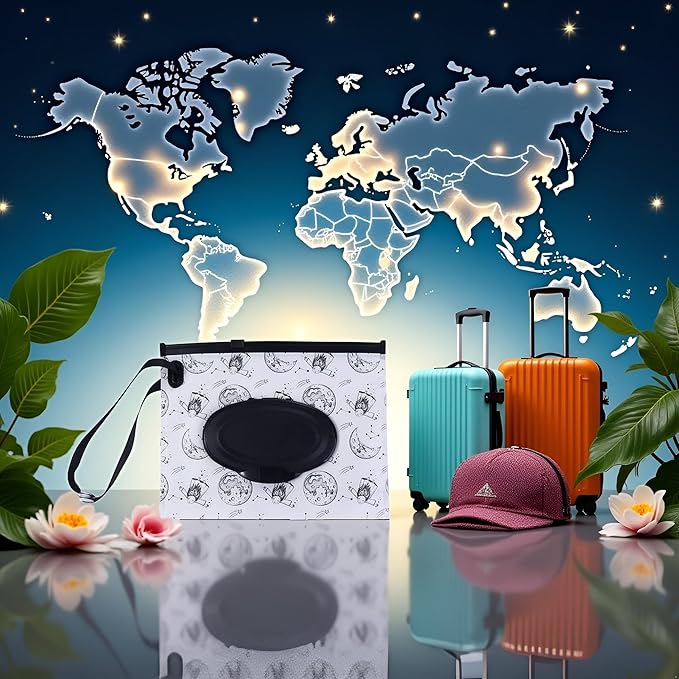 Wet Wipes Box Cute Clamshell Wipes Case Reusable Travel Refillable Portable Wipes Container Diaper Wipe Holders