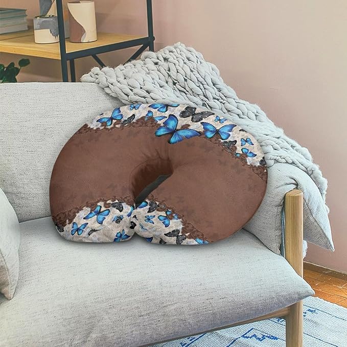 Pillow Covers，Pillowcase for Nursing Pillow and Positioner for Breastfeeding and Bottle Feeding，Propping Baby，Fits The Original Support for Breastfeeding Chocolate Butterfly