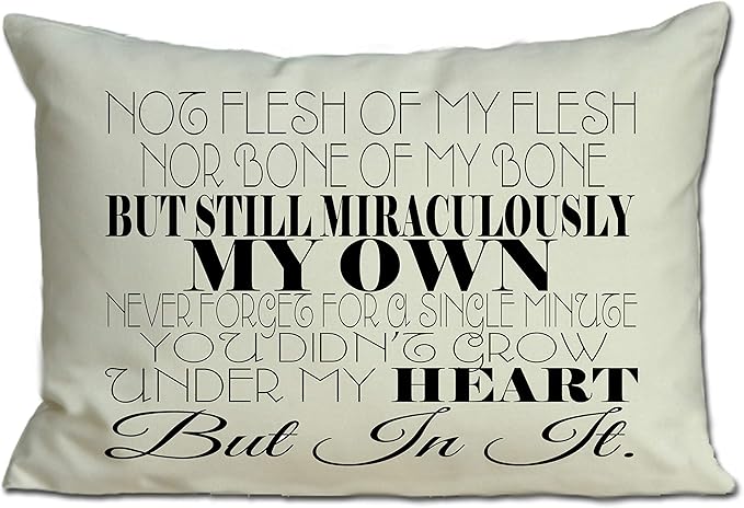 Adoption Gotcha Gift Pillow for New Baby