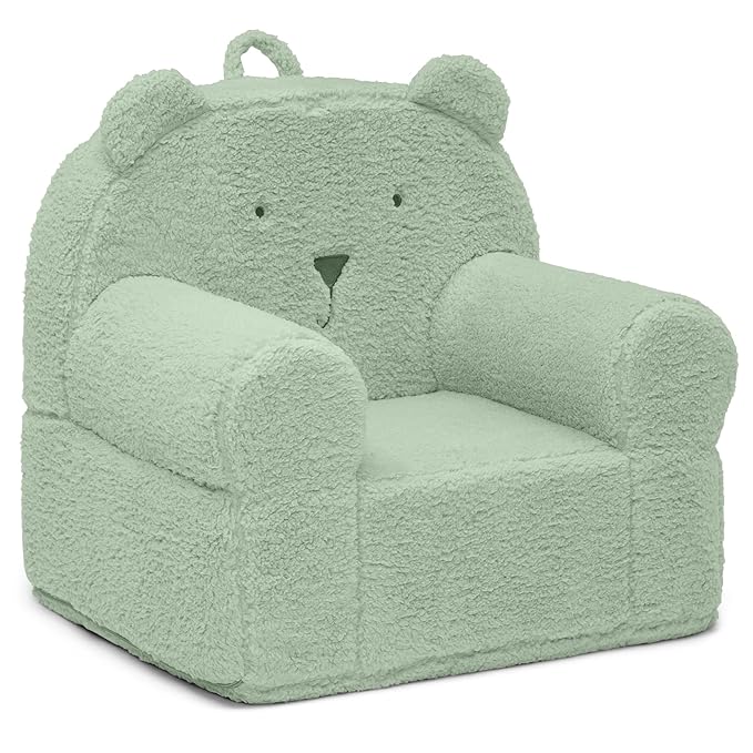 babyGap by Delta Children Sherpa Bear Chair - Greenguard Gold Certified, Sage