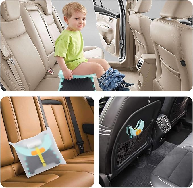 Toddler Portable Potty Training Seat for Kids Baby Foldable Toilet Child Travel Potty in Car Camping Potty Chair Seat for Indoor Outdoor, with 60 Disposable Bags