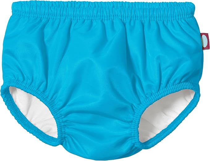 Made in USA Baby Girls Ruffle Swim Diaper Cover Reusable LeakProof for Swimming Pool Lessons Beach, Turquoise, 2T