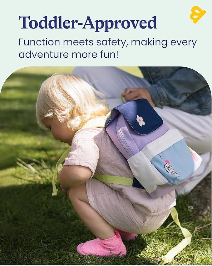 Goldbug Adventure Backpack + Safety Harness for Toddlers - Purple