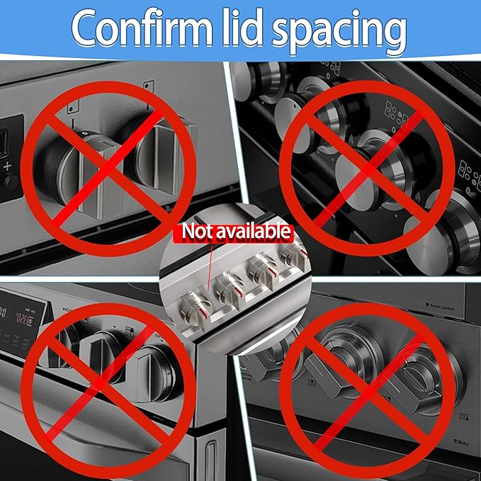 Stove Knob Covers for Child Safety - 5 Pack, Gas Stove Knob Locks, Prevent Kids Pets from Turning on Stoves, Baby proofing, Heat-Resistant Adhesive, (Black)