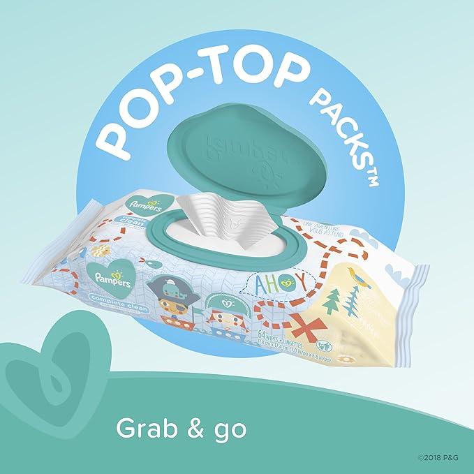 Pampers Baby Clean Wipes, Baby Fresh Scented - 216 Count