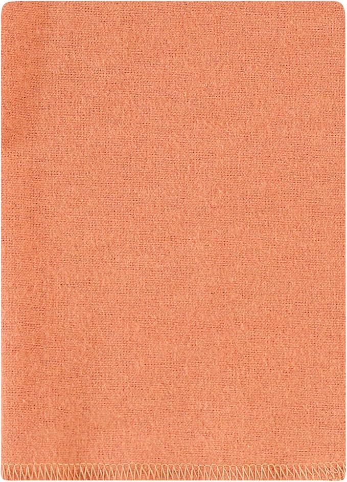 Hudson Baby Unisex Baby Cotton Flannel Burp Cloths Bundle, Pumpkin Spice, One Size