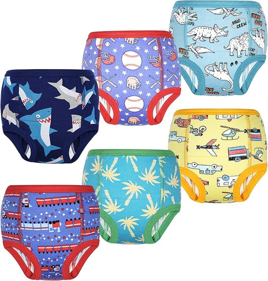 MooMoo Baby Training Underwear for Boys and Girls Absorbent Toddler Training Pants for Girs 2T-7T