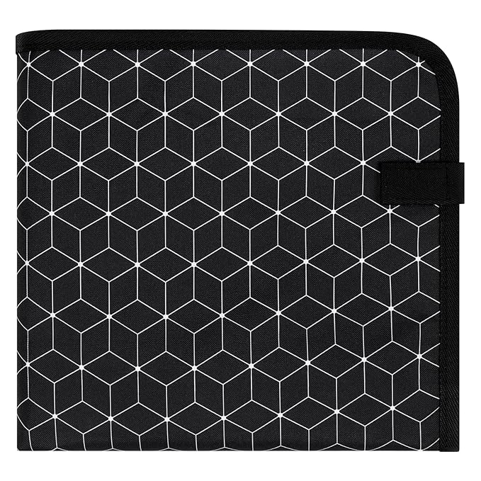 Accmor Portable Diaper Changing Pad, Waterproof Baby Changing Mat, Foldable Portable Travel Changing Pads for Baby, Black