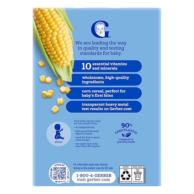 GERBER Cereal 1st Food Corn5x8oz