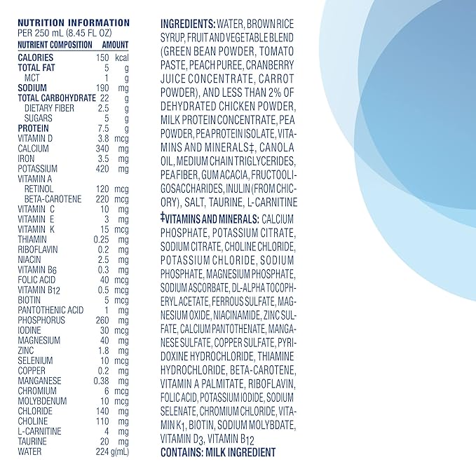 Compleat Pediatric 0.6mL, Reduced Calorie Nutritionally Complete Tube Feeding Formula, Unflavored, 24 Pack