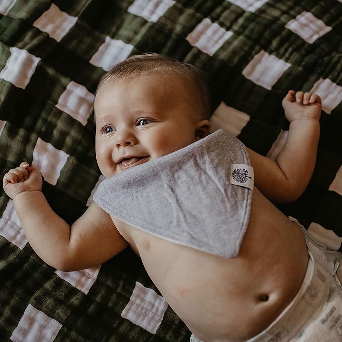 Parker Baby Bandana Drool Bibs for Boys, Girls & Unisex - Soft & Stylish Teething Bibs for Babies