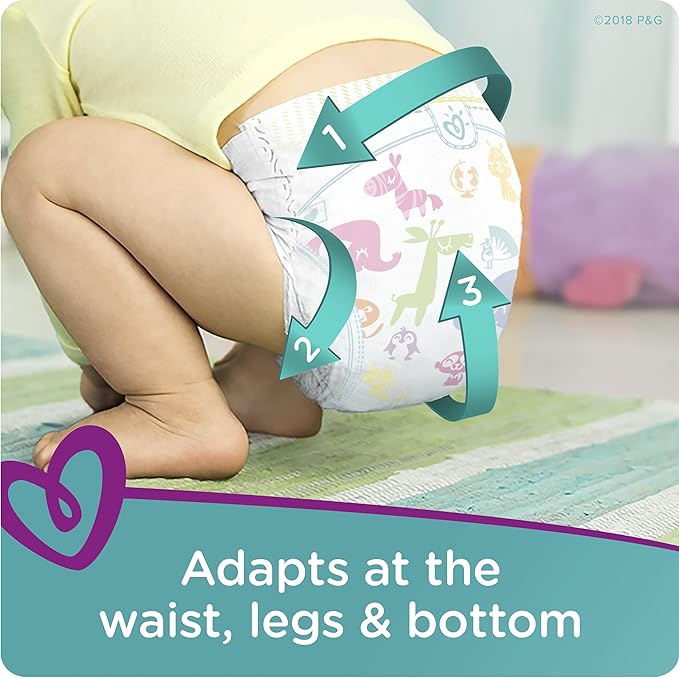 PAMPERS Cruisers Stage 4 Disposable Diapers Large BOY OR Girl Adhesive TABS 22 CT - 0037000751861