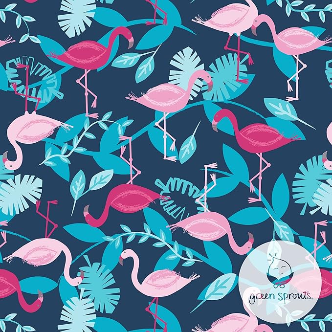 i Play Girls Swim Diaper Navy Flamingo's-3T