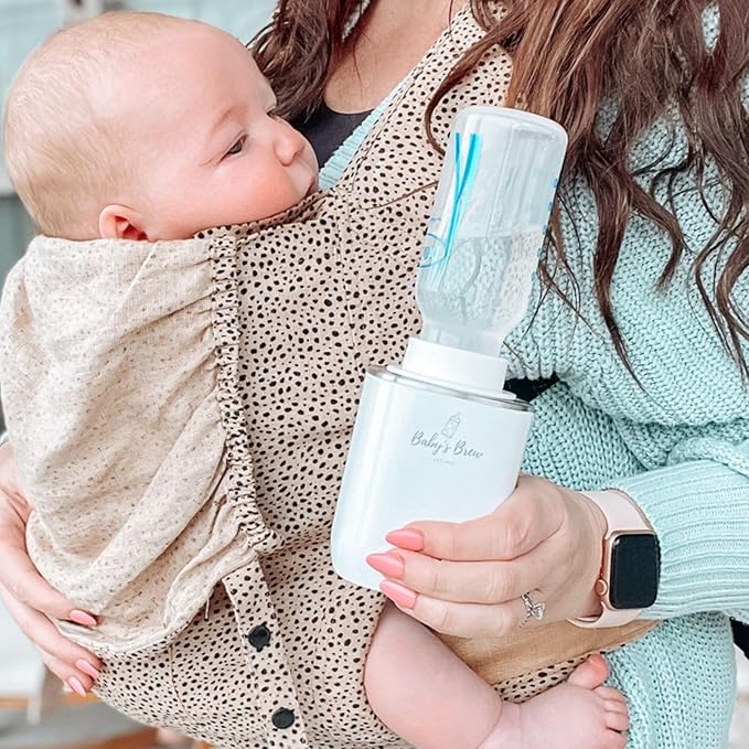 Baby's Brew X-Small Bottle Adapter for Portable Bottle Warmer – Leak-Proof, Easy-to-Clean, Compatible with Dr. Brown Narrow Neck, Medela, Life Factory, Parents Choice, White