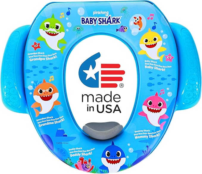 Nickelodeon Baby Shark "Sharktastic" Soft Potty Training Seat - Soft Cushion, Baby Potty Training, Safe, Easy to Clean
