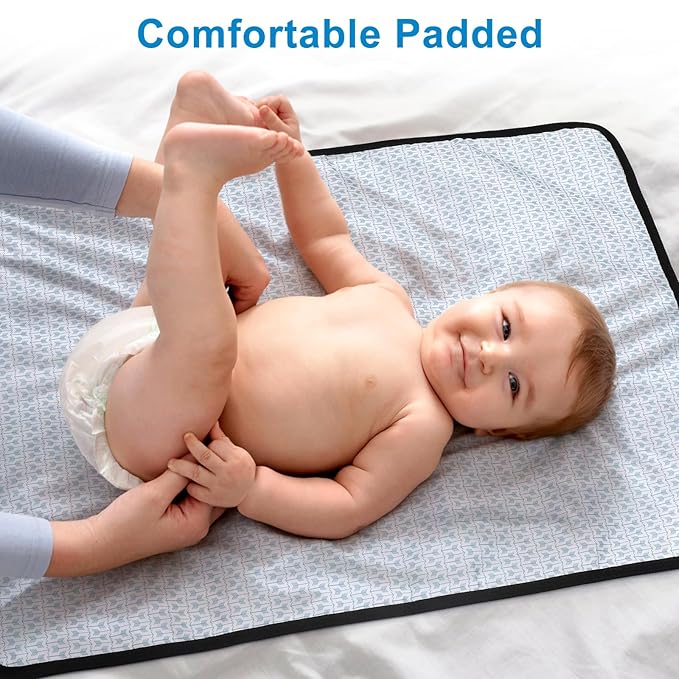 Accmor Portable Diaper Changing Pad, Waterproof Baby Changing Mat, Foldable Portable Travel Changing Pads for Baby, Triangle