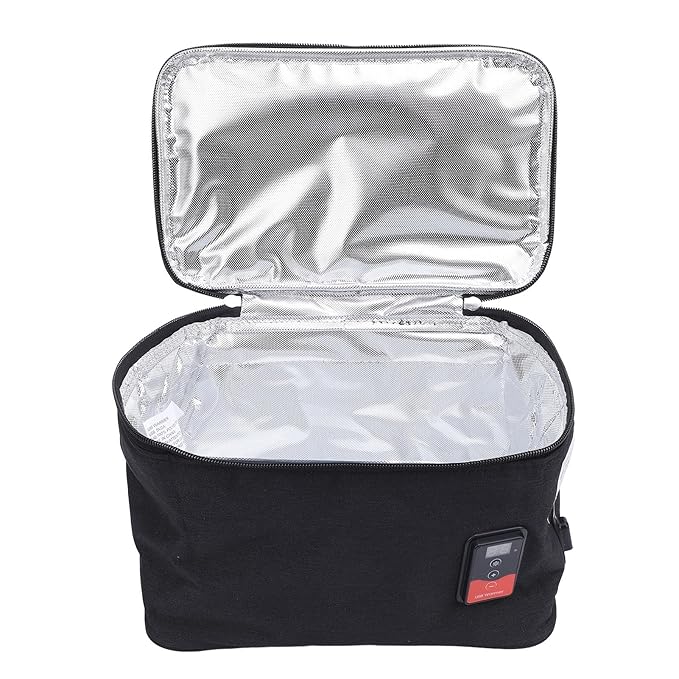 Baby Bottle Warmer Bag, Portable Car Breastmilk Heater Insulated Bag, Adjustable Temperature Multifunctional Baby Bottle Warmer with Digital Display Screen for Outdoor