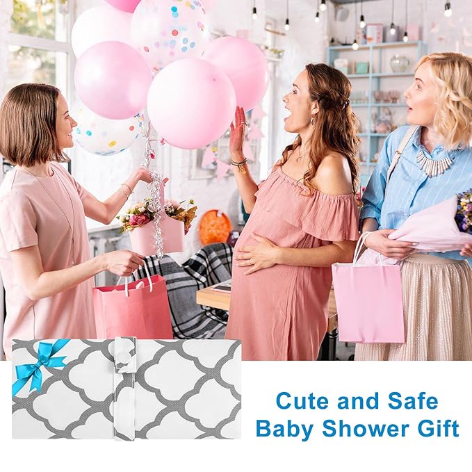 Accmor Portable Diaper Changing Pad, Waterproof Foldable Baby Changing Mat for Travel, Baby Essentials Shower Registry Gifts