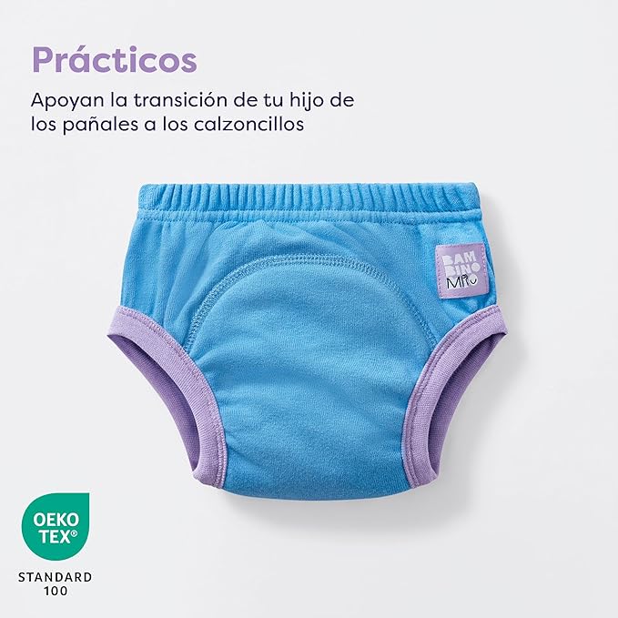 Bambino Mio, Revolutionary Reusable potty training pants, sky, 2-3 years Multicolor