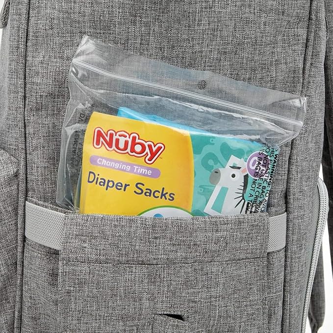 Munchkin A&H Diaper Pail Refill Rings, 4-Pack Holds Up to 1,088 Diapers Total + 50 Diaper Sacks, Lavender Scent, 7-Layer Bags,