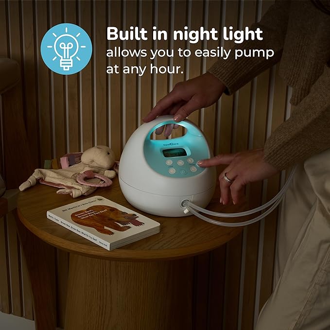 Spectra Baby S1 Plus Premier Rechargeable Breast Pump with Grey Tote Premium Accessory Kit - 28 mm