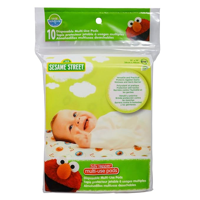 Neat Solutions Sesame Street Potty Topper Disposable Toilet Seat Cover with Adhesive Strips for On-The-Go Protection, 10 Count