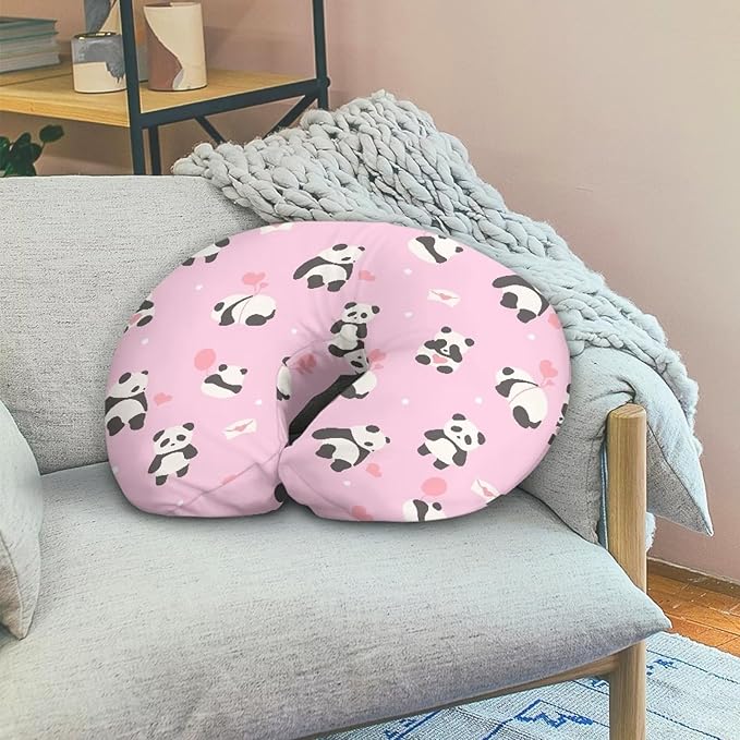 Panda 1 Nursing Pillow Cases for Newborn Support for Breastfeeding, Bottle Feeding & Bonding Feeding Pillow Cover Stretchy Comfortable Pillow Slipcover Cover Only