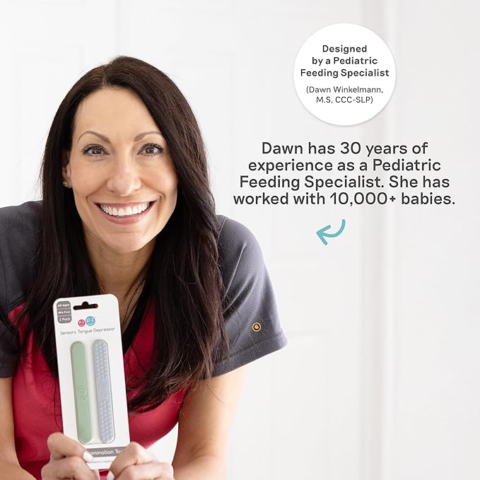 ezpz Baby-Led Gumline Feeder (Pewter) - Silicone Fruit Feeder for Infants 4 Months + - Baby Feeding Essentials - BLW Tools - Works Best with Compatible Ice Tray (Sold Separately)