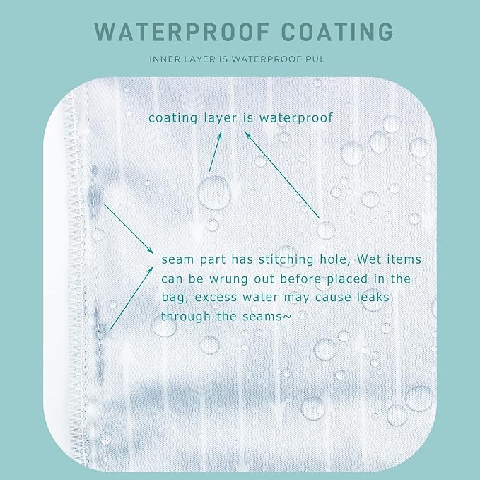 Wet Dry Bag Waterproof Reusable Wet Bag for Swimsuit, Travel, Beach, Pool, Bathing Suit, Diapers, Dirty Yoga Gym Clothes Daycare Organizer One Zippered Pocket(orange blue)