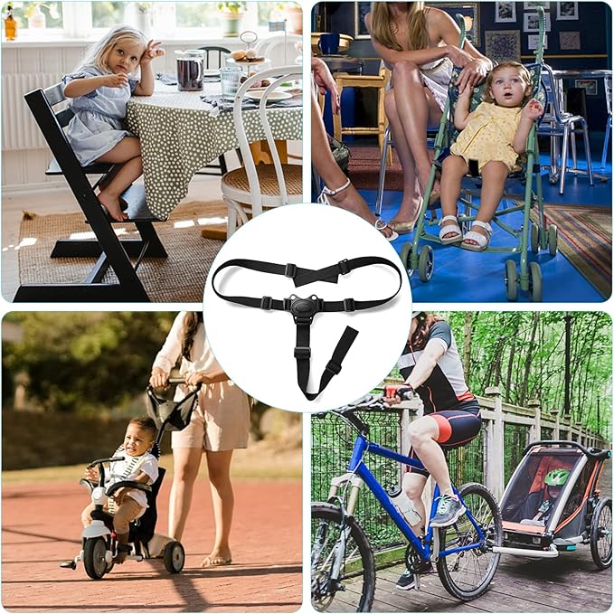 Baby Safety Belt High Chair Straps Seat Adjustable 3 Point Harness for Child Kid Stroller High Chair