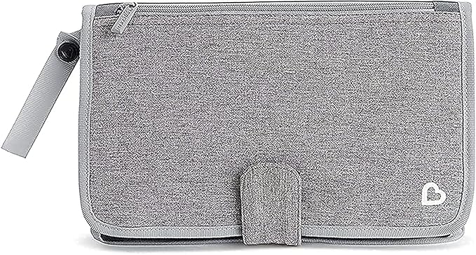 Munchkin® Go Change™ Portable Diaper Changing Kit with Changing Pad and Wipes Case, Grey
