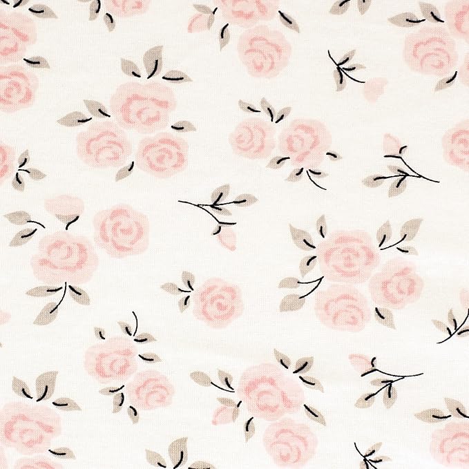 Hudson Baby Unisex Baby Changing Pad Cover, Neutral Pink Floral, One Size