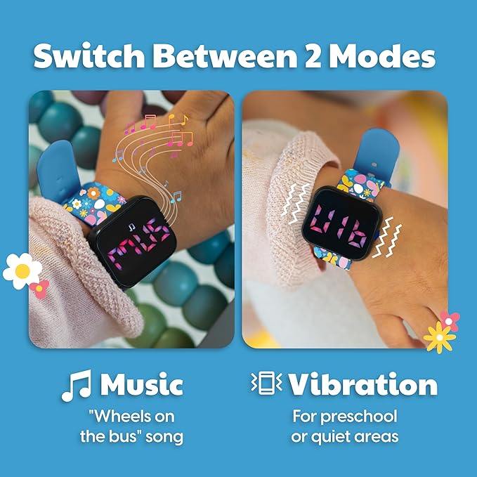 Potty Training Watch for Kids V2 – A Water Resistant Toilet Reminder Device for Boys & Girls to Train Your Toddler with Fun/Musical & Vibration Interval Reminder with Potty Training eBook (Butterfly)
