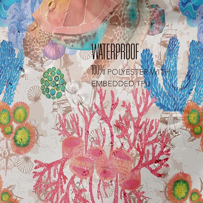 Wet Bag Waterproof Reusable Wet Dry Bag for Beach, Travel, Pool, Gym Bag for Swimsuits, Wet Clothes, Cloth Diapers, Wet Bags for Baby, Sea Turtle Gifts for Women Ocean Animals Coral Reef Decor