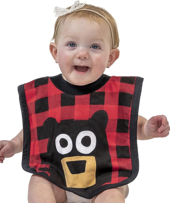 LazyOne Animal-Print Baby Bibs, Cute Baby Shower Gifts